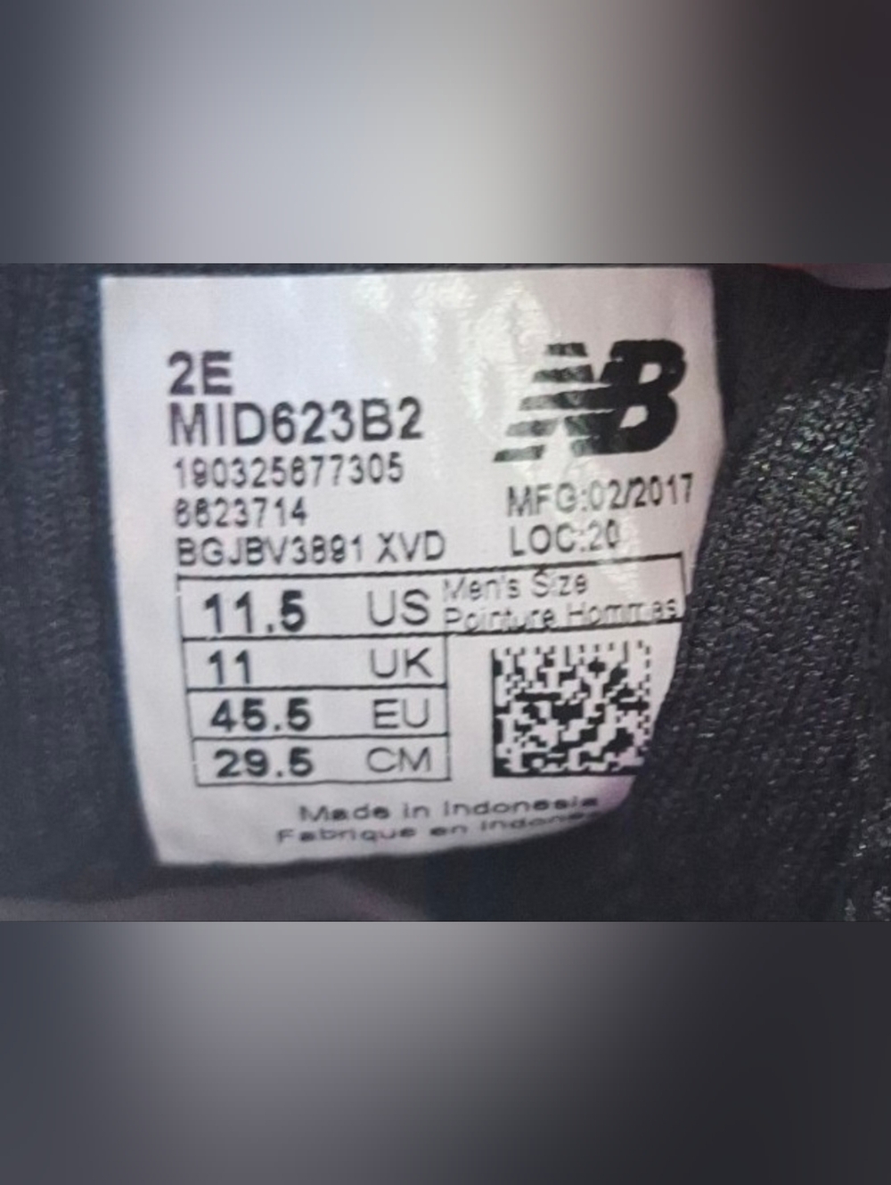 New Balance Men’s Black Leather Walking Shoes - SureGrip - Picture 9 of 13